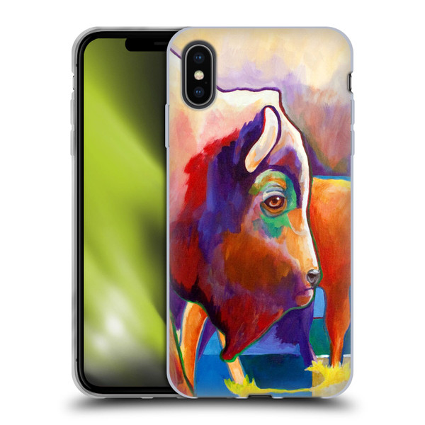 Jody Wright Animals Bison Soft Gel Case for Apple iPhone XS Max