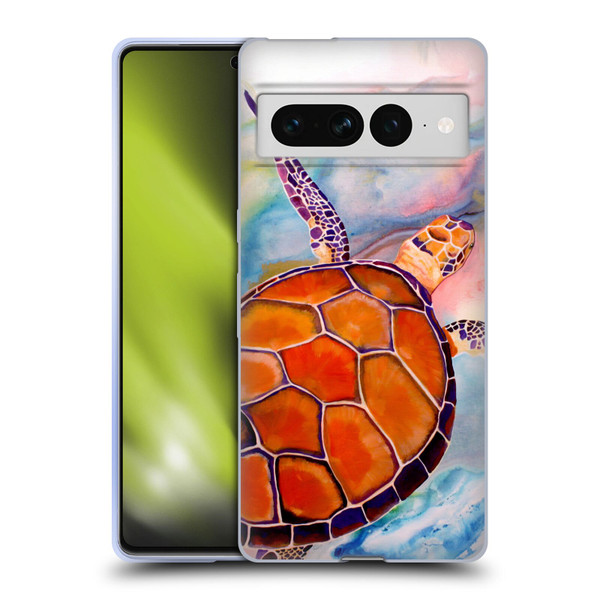 Jody Wright Animals Tranquility Sea Turtle Soft Gel Case for Google Pixel 7 Pro
