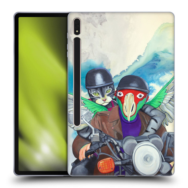 Jody Wright Animals Bikers Different Strokes Soft Gel Case for Samsung Galaxy Tab S8 Plus