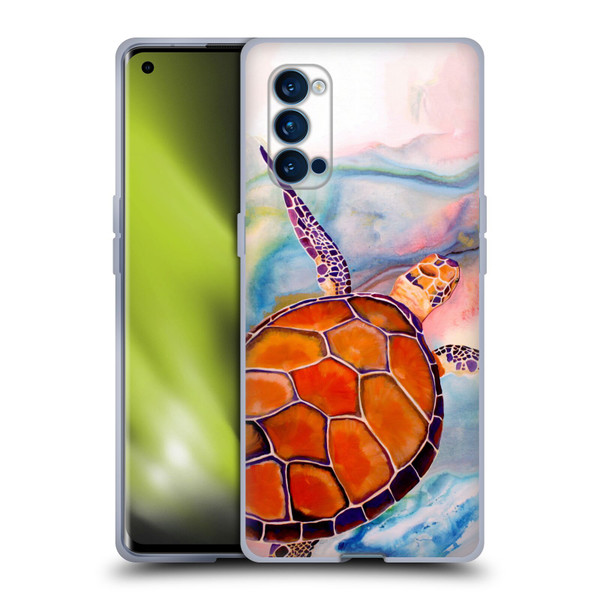 Jody Wright Animals Tranquility Sea Turtle Soft Gel Case for OPPO Reno 4 Pro 5G