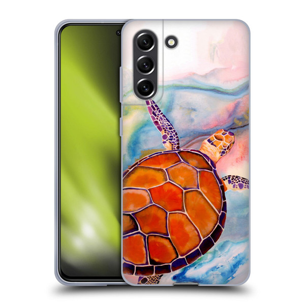 Jody Wright Animals Tranquility Sea Turtle Soft Gel Case for Samsung Galaxy S21 FE 5G