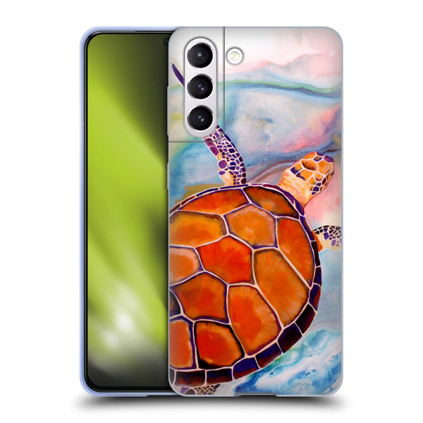 Jody Wright Animals Tranquility Sea Turtle Soft Gel Case for Samsung Galaxy S21 5G