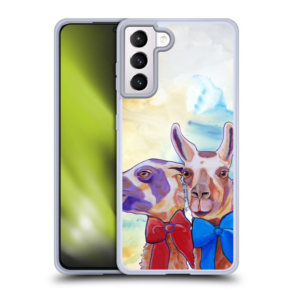 Jody Wright Animals Lovely Llamas Soft Gel Case for Samsung Galaxy S21+ 5G
