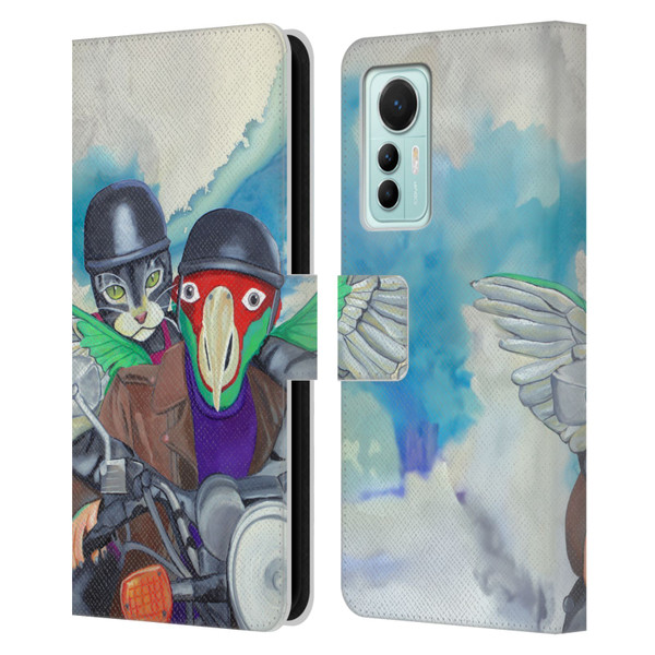 Jody Wright Animals Bikers Different Strokes Leather Book Wallet Case Cover For Xiaomi 12 Lite