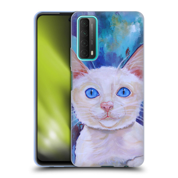 Jody Wright Dog And Cat Collection Pretty Blue Eyes Soft Gel Case for Huawei P Smart (2021)