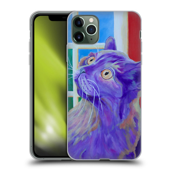 Jody Wright Dog And Cat Collection Just Outside The Window Soft Gel Case for Apple iPhone 11 Pro Max