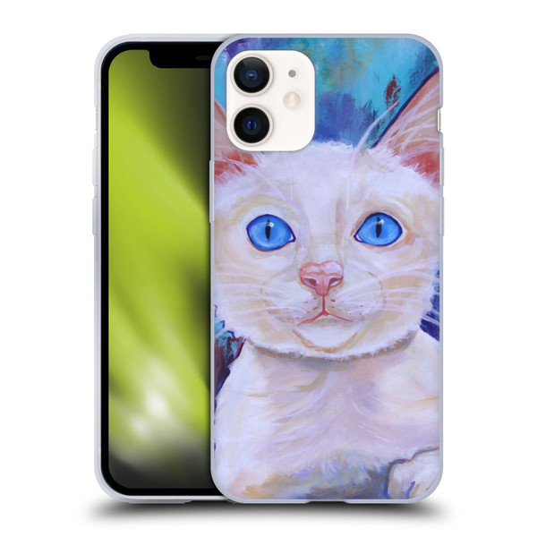 Jody Wright Dog And Cat Collection Pretty Blue Eyes Soft Gel Case for Apple iPhone 12 Mini