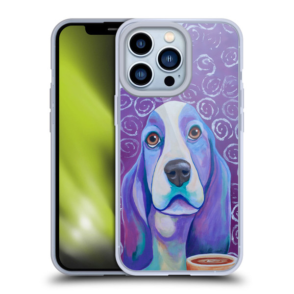 Jody Wright Dog And Cat Collection Caffeine Is Mandatory Soft Gel Case for Apple iPhone 13 Pro