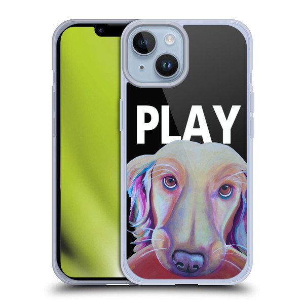 Jody Wright Dog And Cat Collection Playful Soft Gel Case for Apple iPhone 14