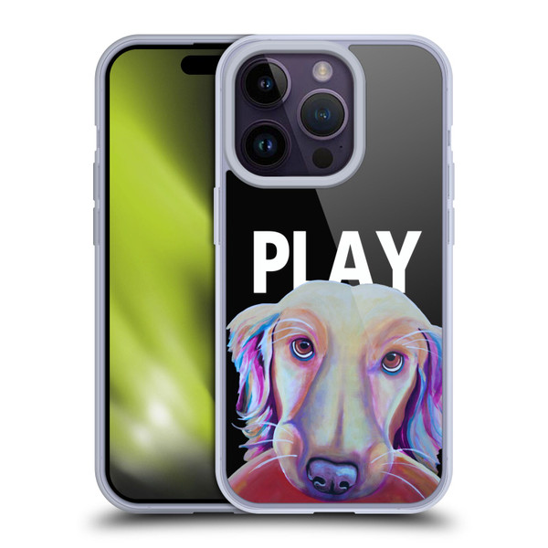 Jody Wright Dog And Cat Collection Playful Soft Gel Case for Apple iPhone 14 Pro