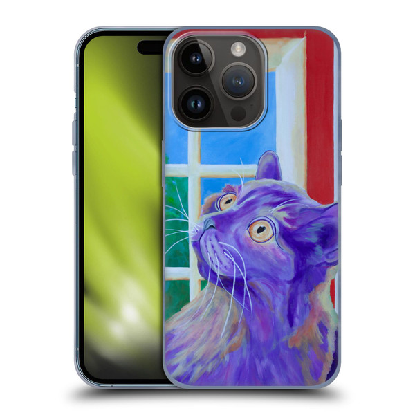 Jody Wright Dog And Cat Collection Just Outside The Window Soft Gel Case for Apple iPhone 15 Pro