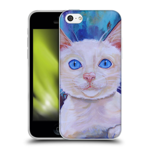 Jody Wright Dog And Cat Collection Pretty Blue Eyes Soft Gel Case for Apple iPhone 5c