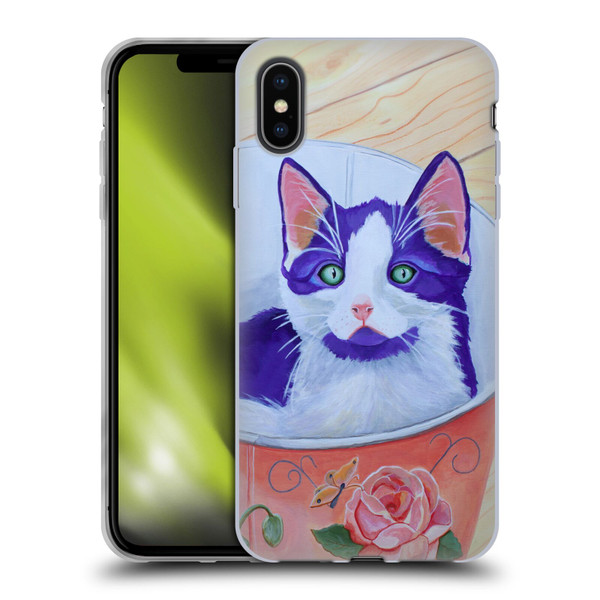 Jody Wright Dog And Cat Collection Bucket Of Love Soft Gel Case for Apple iPhone XS Max