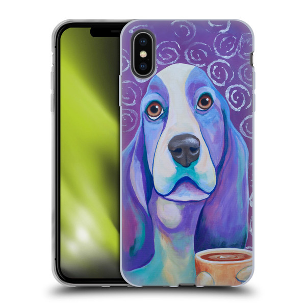 Jody Wright Dog And Cat Collection Caffeine Is Mandatory Soft Gel Case for Apple iPhone XS Max