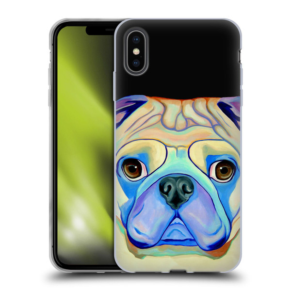 Jody Wright Dog And Cat Collection Pug Soft Gel Case for Apple iPhone XS Max