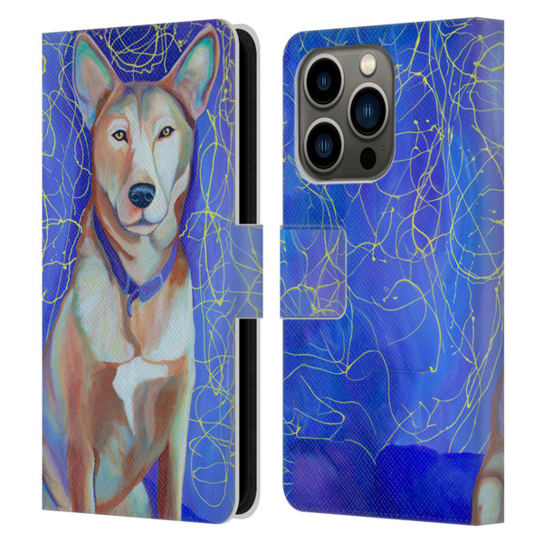 Jody Wright Dog And Cat Collection High Energy Leather Book Wallet Case Cover For Apple iPhone 14 Pro