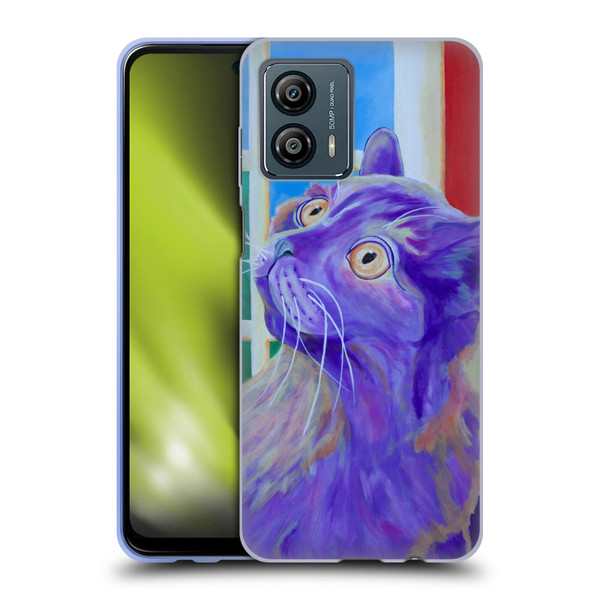 Jody Wright Dog And Cat Collection Just Outside The Window Soft Gel Case for Motorola Moto G53 5G