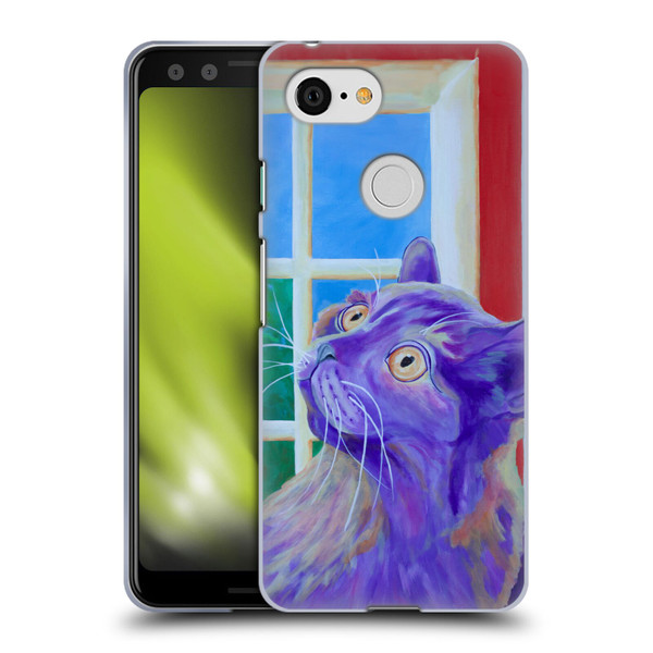 Jody Wright Dog And Cat Collection Just Outside The Window Soft Gel Case for Google Pixel 3