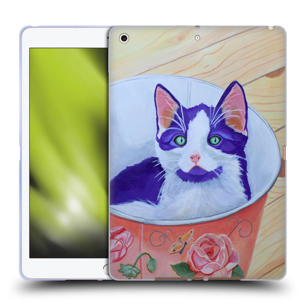 Jody Wright Dog And Cat Collection Bucket Of Love Soft Gel Case for Apple iPad 10.2 2019/2020/2021