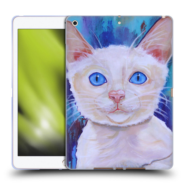 Jody Wright Dog And Cat Collection Pretty Blue Eyes Soft Gel Case for Apple iPad 10.2 2019/2020/2021