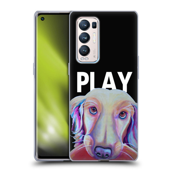 Jody Wright Dog And Cat Collection Playful Soft Gel Case for OPPO Find X3 Neo / Reno5 Pro+ 5G