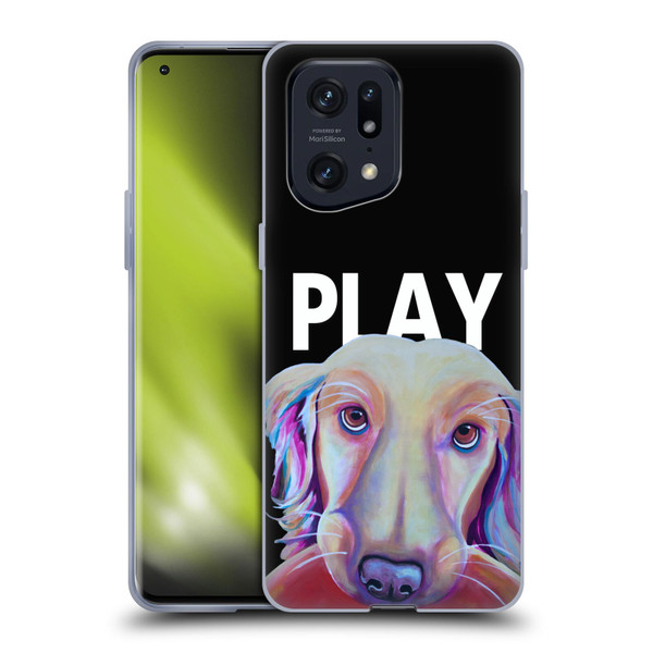 Jody Wright Dog And Cat Collection Playful Soft Gel Case for OPPO Find X5 Pro