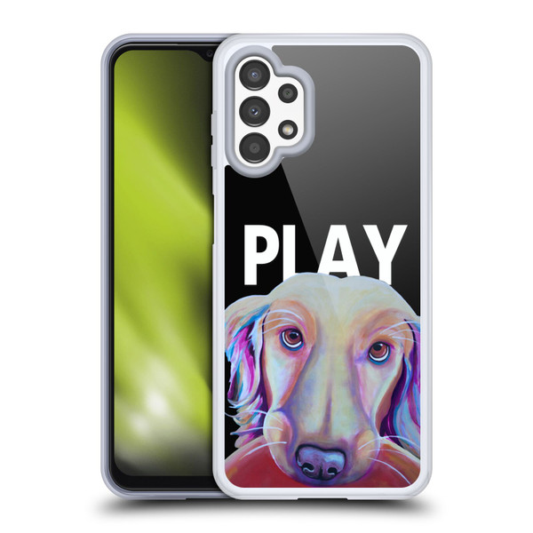 Jody Wright Dog And Cat Collection Playful Soft Gel Case for Samsung Galaxy A13 (2022)