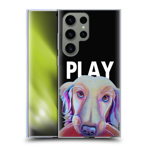 Jody Wright Dog And Cat Collection Playful Soft Gel Case for Samsung Galaxy S23 Ultra 5G