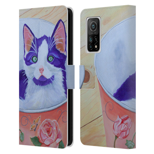 Jody Wright Dog And Cat Collection Bucket Of Love Leather Book Wallet Case Cover For Xiaomi Mi 10T 5G