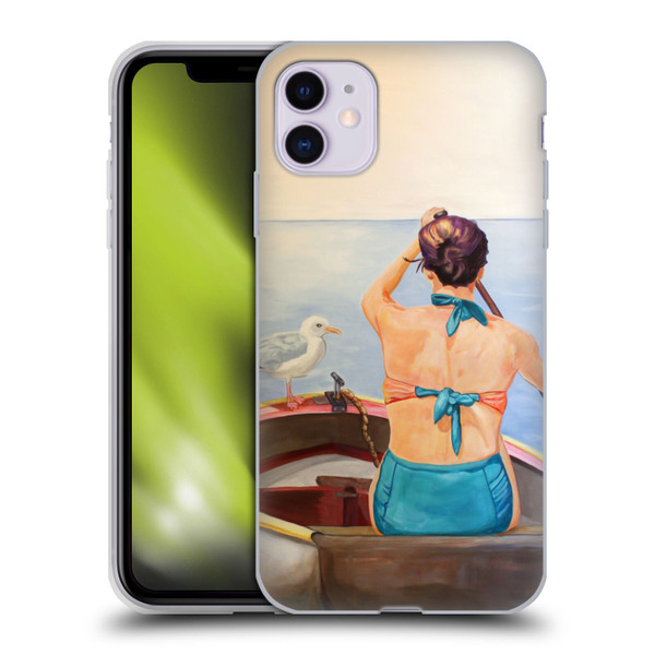 Jody Wright Life Around Us The Woman And Seagul Soft Gel Case for Apple iPhone 11