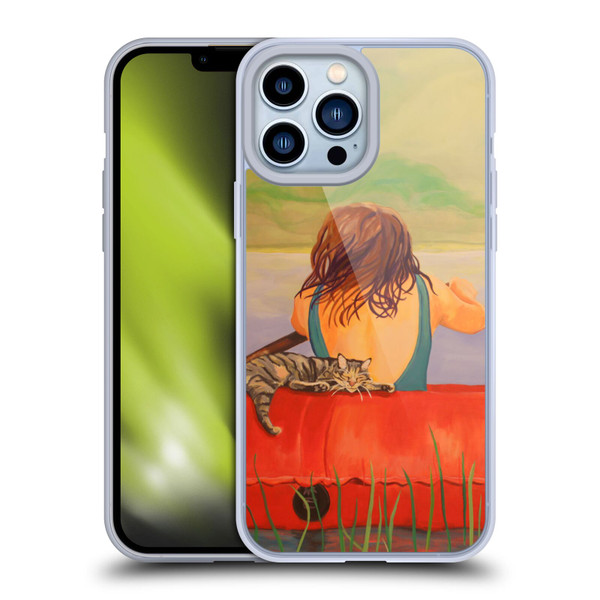 Jody Wright Life Around Us The Woman And Cat Nap Soft Gel Case for Apple iPhone 13 Pro Max