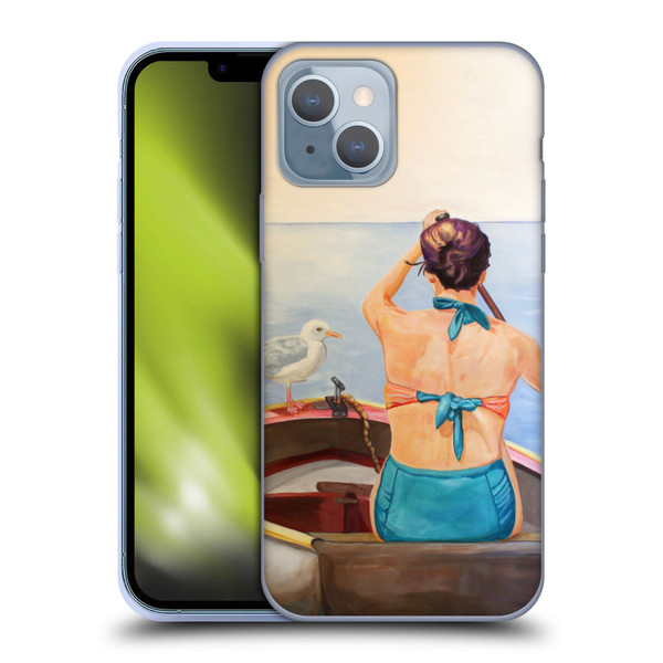 Jody Wright Life Around Us The Woman And Seagul Soft Gel Case for Apple iPhone 14