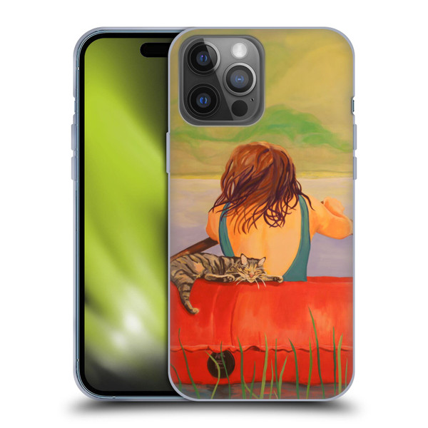 Jody Wright Life Around Us The Woman And Cat Nap Soft Gel Case for Apple iPhone 14 Pro Max