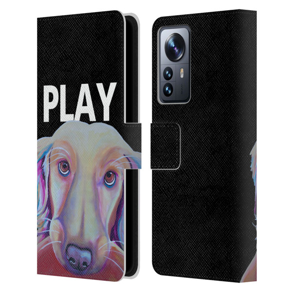 Jody Wright Dog And Cat Collection Playful Leather Book Wallet Case Cover For Xiaomi 12 Pro