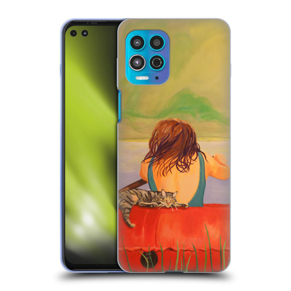 Jody Wright Life Around Us The Woman And Cat Nap Soft Gel Case for Motorola Moto G100