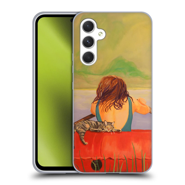 Jody Wright Life Around Us The Woman And Cat Nap Soft Gel Case for Samsung Galaxy A54 5G