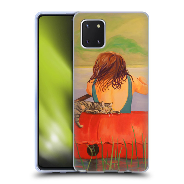 Jody Wright Life Around Us The Woman And Cat Nap Soft Gel Case for Samsung Galaxy Note10 Lite