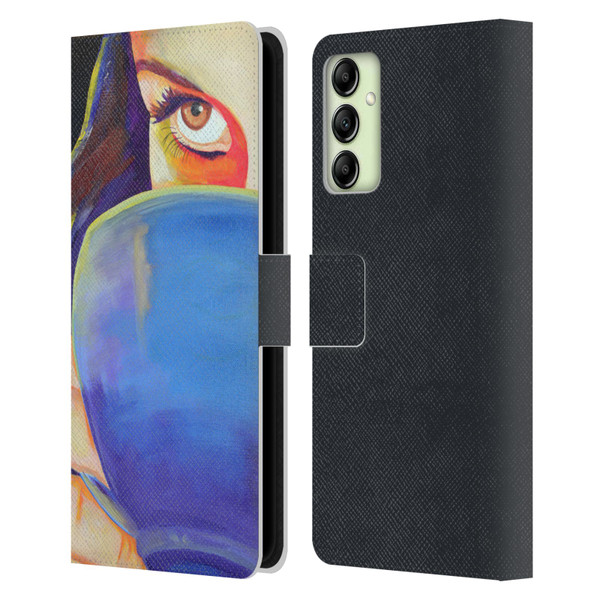 Jody Wright Life Around Us Some Caffeine Required Leather Book Wallet Case Cover For Samsung Galaxy A14 5G