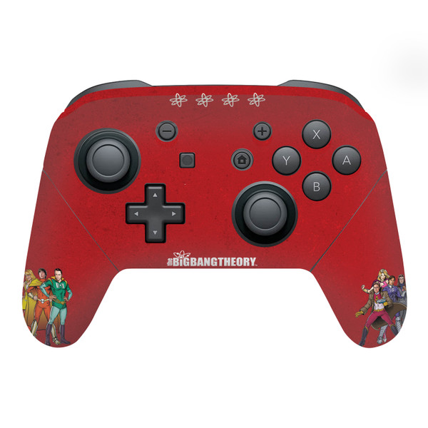 The Big Bang Theory Graphics Group Vinyl Sticker Skin Decal Cover for Nintendo Switch Pro Controller