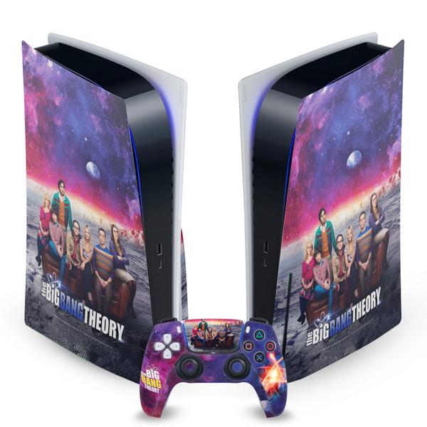 The Big Bang Theory Graphics Season 11 Key Art Vinyl Sticker Skin Decal Cover for Sony PS5 Disc Edition Bundle