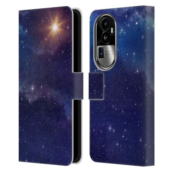 Cosmo18 Space 2 Shine Leather Book Wallet Case Cover For OPPO Reno10 Pro+