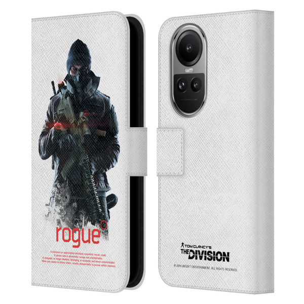 Tom Clancy's The Division Dark Zone Rouge 2 Leather Book Wallet Case Cover For OPPO Reno10 5G / Reno10 Pro 5G