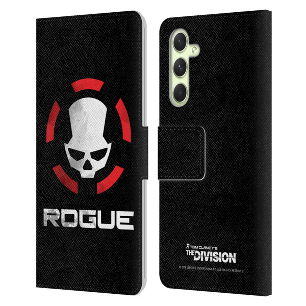 Tom Clancy's The Division Dark Zone Rouge Logo Leather Book Wallet Case Cover For Samsung Galaxy A54 5G