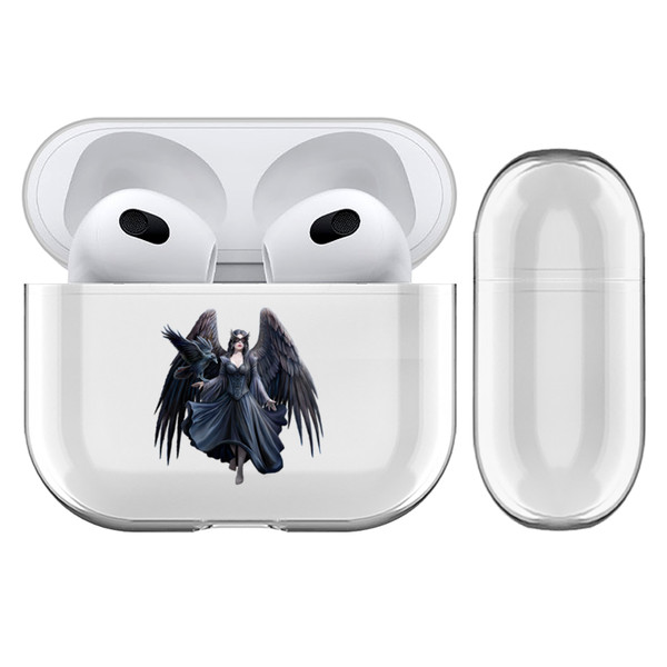 Anne Stokes Fantasy Designs Raven Clear Hard Crystal Cover Case for Apple AirPods 3 3rd Gen Charging Case