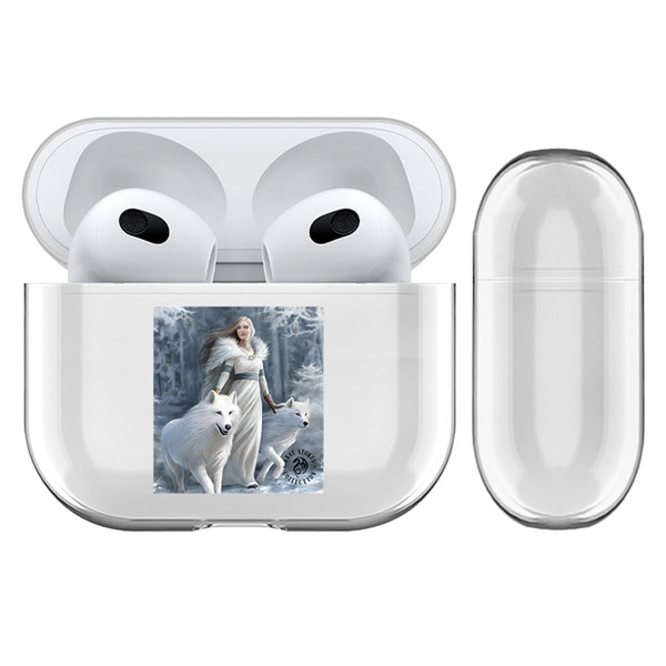 Anne Stokes Fantasy Designs Winter Guardians Clear Hard Crystal Cover Case for Apple AirPods 3 3rd Gen Charging Case