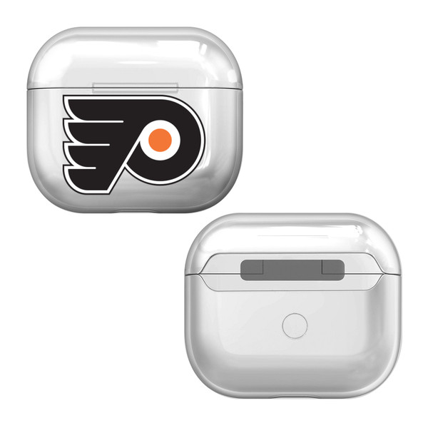 NHL Team Logo Philadelphia Flyers Clear Hard Crystal Cover Case for Apple AirPods 3 3rd Gen Charging Case