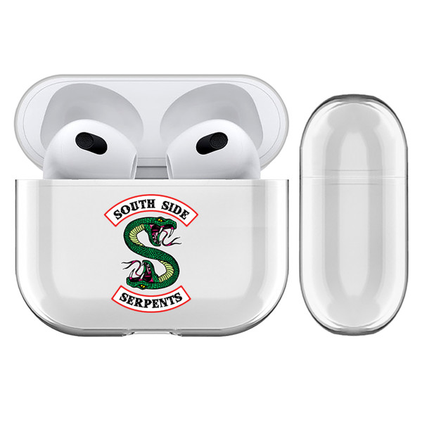 Riverdale Key Art South Side Serpents Clear Hard Crystal Cover Case for Apple AirPods 3 3rd Gen Charging Case