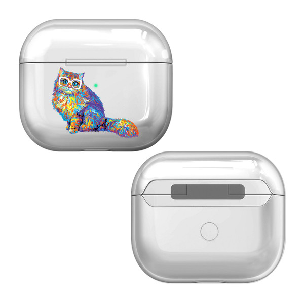 P.D. Moreno Cats Kitty 10 Clear Hard Crystal Cover Case for Apple AirPods 3 3rd Gen Charging Case