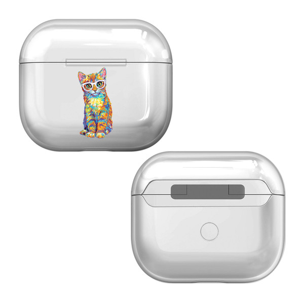 P.D. Moreno Cats Orange Kitten Clear Hard Crystal Cover Case for Apple AirPods 3 3rd Gen Charging Case