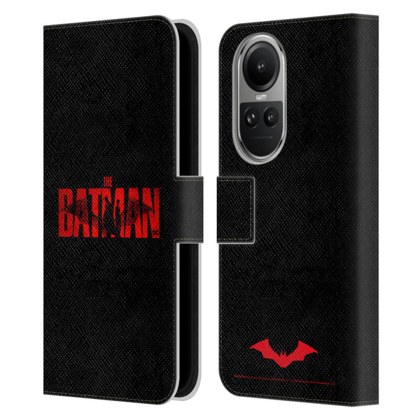 The Batman Posters Logo Leather Book Wallet Case Cover For OPPO Reno10 5G / Reno10 Pro 5G